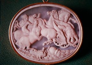 Phaeton bukásának Cameo (akhát) alkotó: Italian School