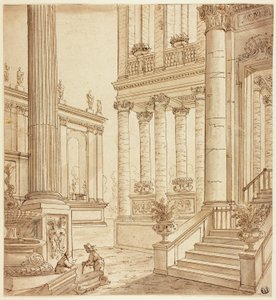 Portico oszlopsor alkotó: Italian School