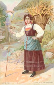 Valsesi jelmez (chromolitho) alkotó: Italian School