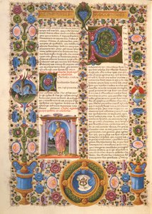 Fol.204v Szent Pál levele a kolosszéiakhoz, a Borso d