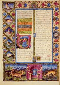 Fol.25v Jeremiás könyvének megnyitása, a Borso d