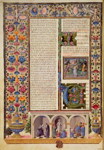 Fol.3v Prológus a próféták könyvéhez (Ézsaiás), a Borso d