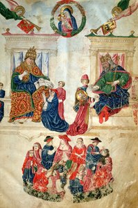 II. Theodosius császár (408-450) megalapította a Bolognai Egyetemet és II. Pál pápa (1417-71) által biztosított kiváltságokat (vellum) alkotó: Italian School