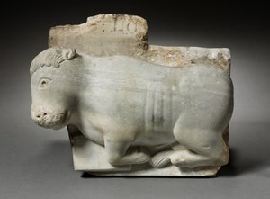 Egy főváros töredéke Szent Lukács ökrével, 1175-1200 körül alkotó: Italian School