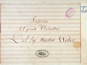 Előkép Carl von Weber „Oberon” című operájából (litho) alkotó: Italian School