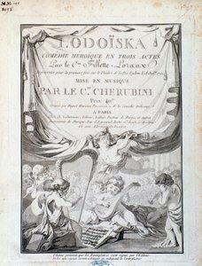 A Lodoiska frontképe, Luigi Cherubini operája alkotó: Italian School