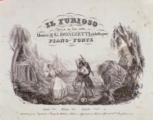 Gaetano Donizetti (litho) „Il Furioso all