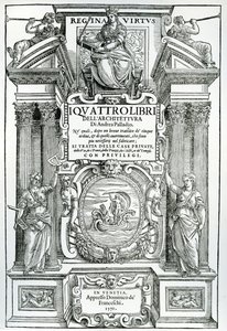 Andrea Palladio négy építészeti könyvének előlapja, 1570 alkotó: Italian School