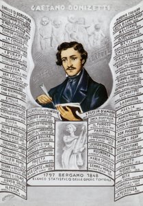 Gaetano Donizetti olasz zeneszerző (1797-1848) alkotó: Italian School