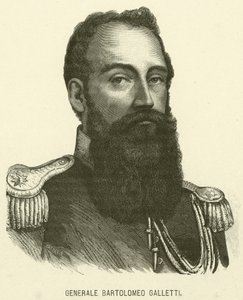 Bartolomeo Galletti tábornok (metszet) alkotó: Italian School