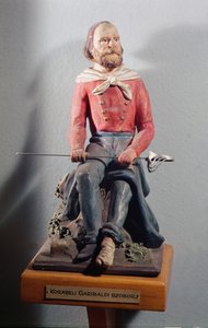 Giuseppe Garibaldi (1807-82), 1860 körül (terakotta festett) alkotó: Italian School