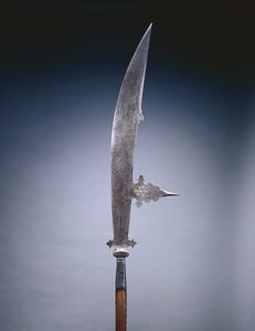 Glaive, Velence, 1600-20 körül (acél és fa) alkotó: Italian School