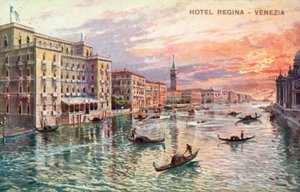 Hotel Regina, Velence (színes litográfia) alkotó: Italian School