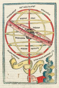 Illusztráció Johannes de Sacro Bosco „Sphaera Mundi” és „Theoricae Novum Planetárium” című művéből, Simon Bevilacqua velencei kiadásában alkotó: Italian School