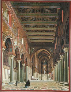 A Duomo di Monreale belseje, Szicília alkotó: Italian School