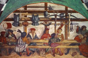 Az őrszoba belseje (freskó) alkotó: Italian School