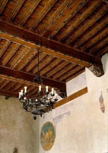 A városháza belső képe (Palazzo degli Anziani) alkotó: Italian School