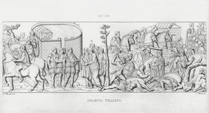 Traianus oszlopa (metszet) alkotó: Italian School
