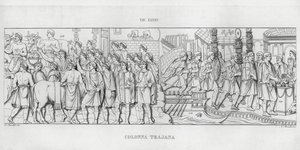 Traianus oszlopa (metszet) alkotó: Italian School