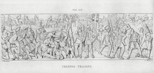 Traianus oszlopa (metszet) alkotó: Italian School