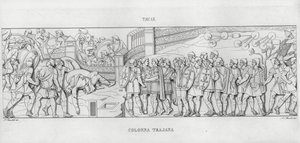 Traianus oszlopa (metszet) alkotó: Italian School