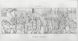 Traianus oszlopa (metszet) alkotó: Italian School