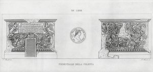 Traianus oszlopa (metszet) alkotó: Italian School