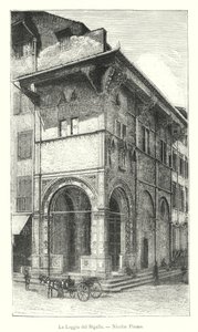 A Loggia del Bigallo, Nicolas Pisano (metszet) alkotó: Italian School