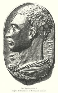 Leon Battista Alberti, A bronz után a Dreyfus-gyűjteményben (metszet) alkotó: Italian School