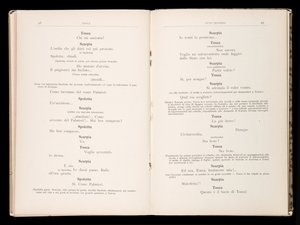 Librettó: Tosca, Giacomo Puccini, Ricordi kiadás, Olaszország alkotó: Italian School