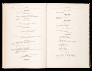 Librettó: Tosca, Giacomo Puccini, Ricordi kiadás, Olaszország alkotó: Italian School