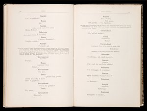 Librettó: Tosca, Giacomo Puccini, Ricordi Edition, Olaszország alkotó: Italian School