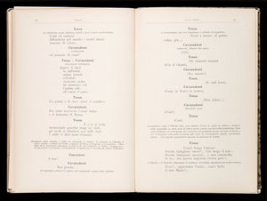 Librettó: Tosca, Giacomo Puccini, Ricordi kiadás, Olaszország alkotó: Italian School