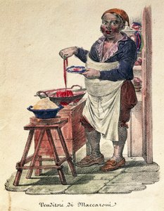 Makaróni eladó, Print, Olaszország alkotó: Italian School