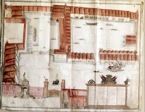A Velencei Arzenál térképe 1580-ban. alkotó: Italian School
