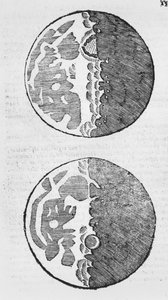 Holdtérképek, Galileo Galilei Sidereus Nuncius illusztrációja, 1610