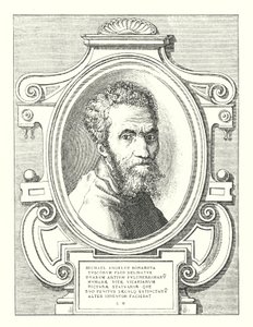 Michael Angelo Bonarota Toszkán Virág Delibatus Két legszebb emberi élet vikárius festménye, szobrai és más feltalálói alkotások mélyen kihalt számára (metszet) alkotó: Italian School