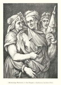 Michelangelo Buonarotti, A parkok, Pitti-palota gyűjtemény (metszet) alkotó: Italian School