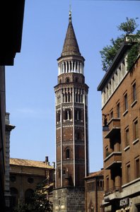 Milánó: San Gottardo harangtornya. alkotó: Italian School