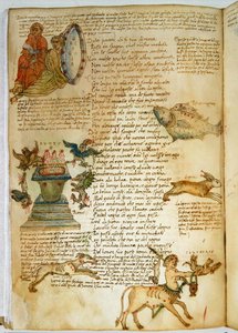 Ms Ital 483 P.4.7 f.162v Csillagképek, a „Dittamondo”-ból, Fazio degli Uberti (vellum) alkotó: Italian School