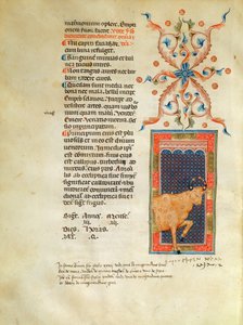 Ms Latin 7272 fol 113 Megvilágított áprilisi naptároldal alkotó: Italian School