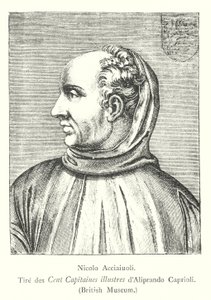 Nicolo Acciaiuoli, Tire des Cent Capitaines, Aliprando Caprioli, British Museum rajzai (metszet) alkotó: Italian School