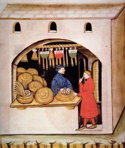 Nova 2644 fol.56v Tacuinum Sanitatis szárított füge árusítása alkotó: Italian School