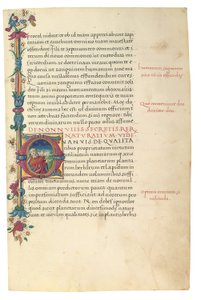 PSEUDO-ARISTOTLE, Secreta secretorum; "MARDOCHEUS IUDEUS", Epistola ad Alexandrum de cognitione veri dei; ADAM DE MONTALDO (fl. 1450-1495 körül), Divinitus prolata iudicia sive premonita; Quedam alia summatim posita iudicia, Róma, 1490 körül (tinta és szín alkotó: Italian School