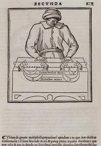 Oldal a Musica theoricából, Lodovico Fogliani (1475?-1542) (vagy Ludovico Foliani) zeneteoretikustól alkotó: Italian School
