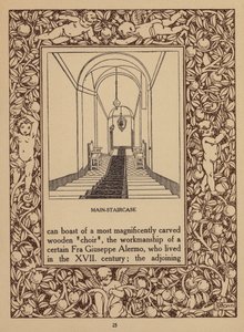 Oldal a San Domenico Palace Hotel, Taormina prospektusából (litho) alkotó: Italian School
