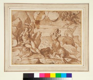 Perseus megmenti Andromédát alkotó: Italian School