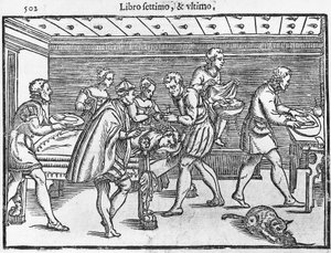 A koponya trepanálását ábrázoló tábla alkotó: Italian School