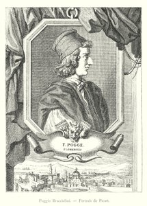 Poggio Bracciolini, Picart portréja (metszet) alkotó: Italian School