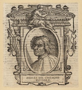 Andrea dal Castagno, firenzei olasz festő portréja, 1419-1457 körül alkotó: Italian School